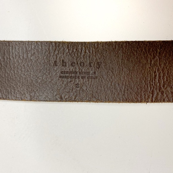 Theory Brown Genuine Leather Belt Small - Picture 5 of 7